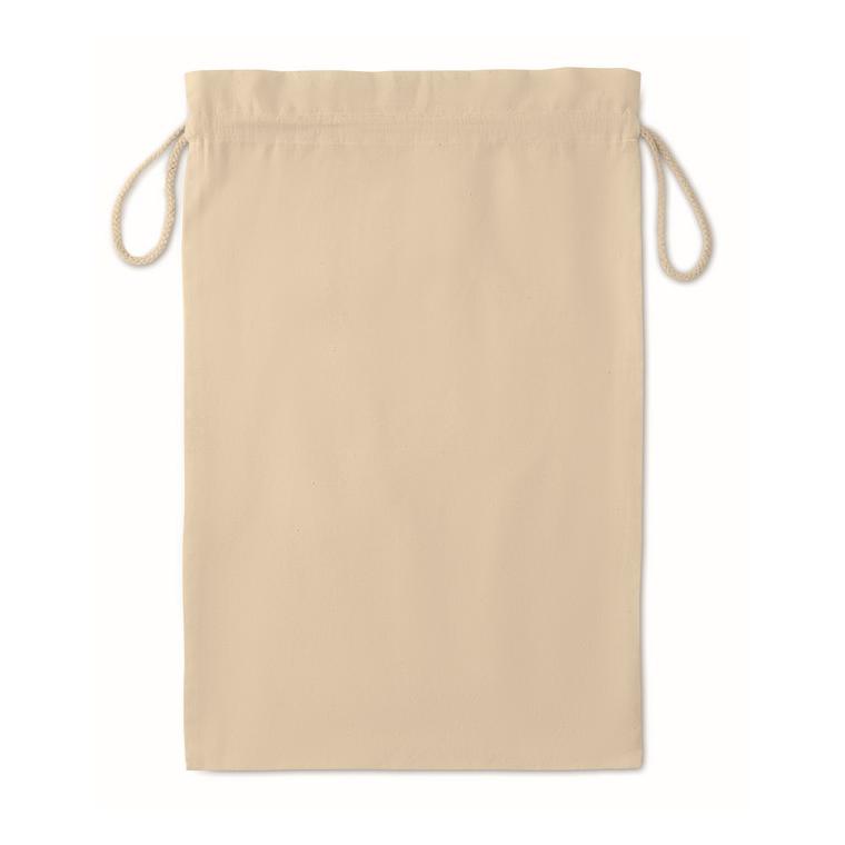 Pungă mare din bumbac cu șnur TASKE LARGE Bej