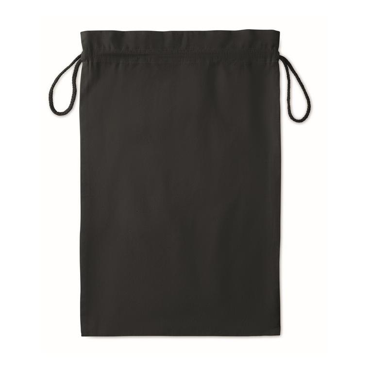 Pungă mare din bumbac cu șnur TASKE LARGE Negru