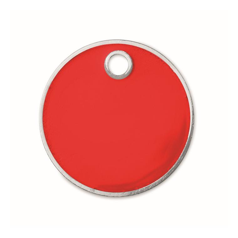 Breloc cu jeton (€uro token) TOKENRING Roșu