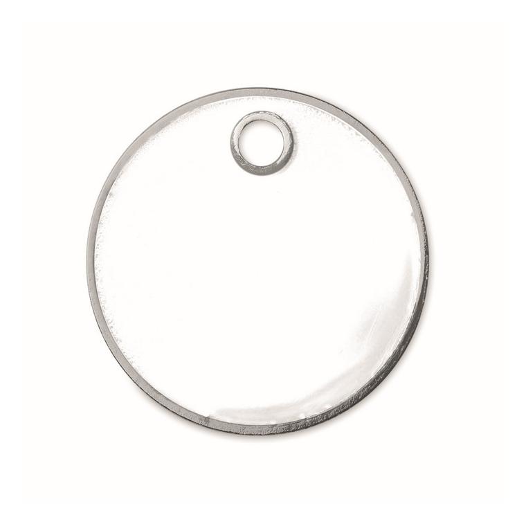 Breloc cu jeton (€uro token) TOKENRING Alb
