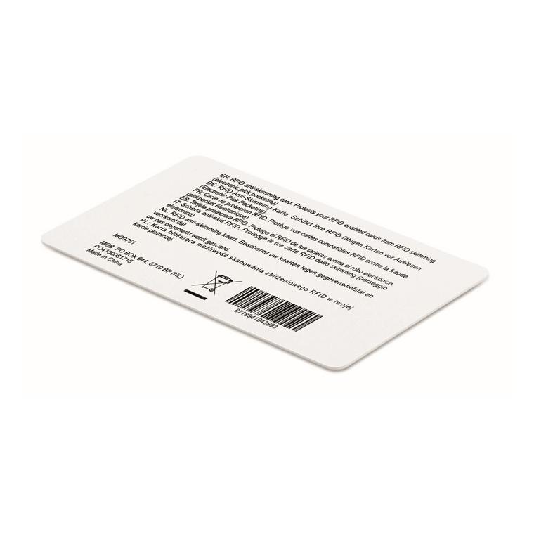 Card anti-scanare RFID CUSTOS Alb