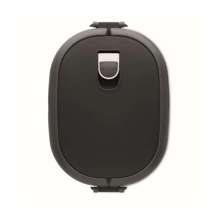 Cutie prânz PP, capac etanș LUX LUNCH Negru