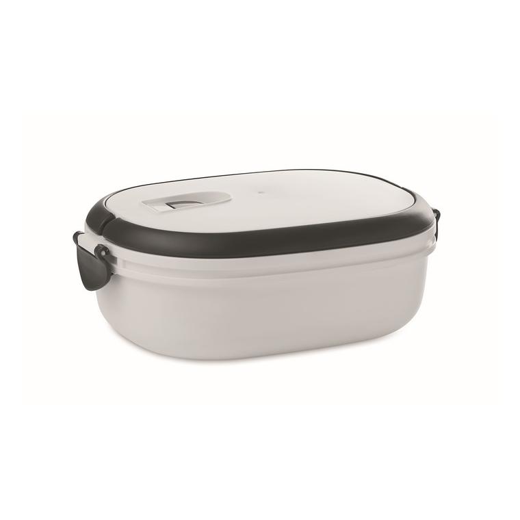 Cutie prânz PP, capac etanș LUX LUNCH Alb