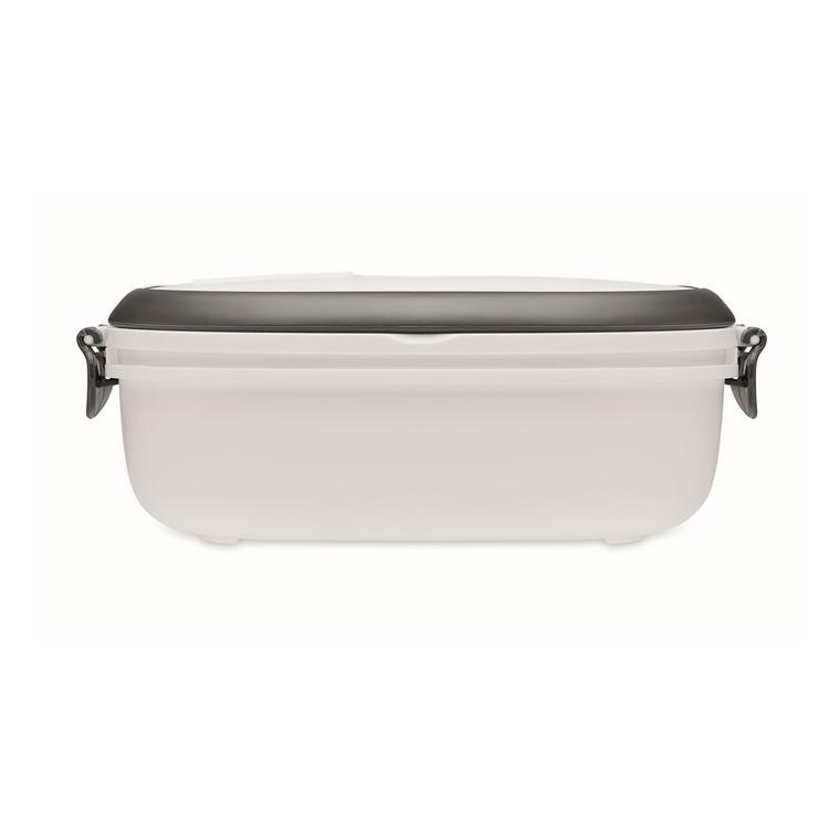 Cutie prânz PP, capac etanș LUX LUNCH Alb