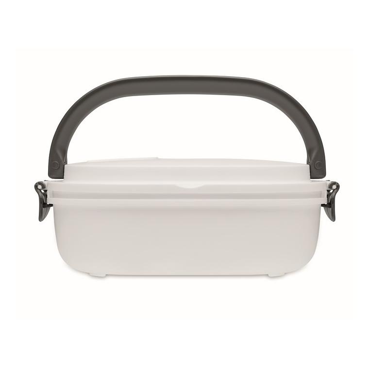 Cutie prânz PP, capac etanș LUX LUNCH Alb