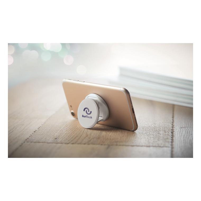 Suport telefon rotund DOT Alb