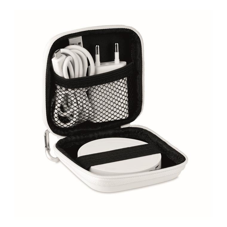 Set de încărcare wireless WIRELESS PLATO SET Alb