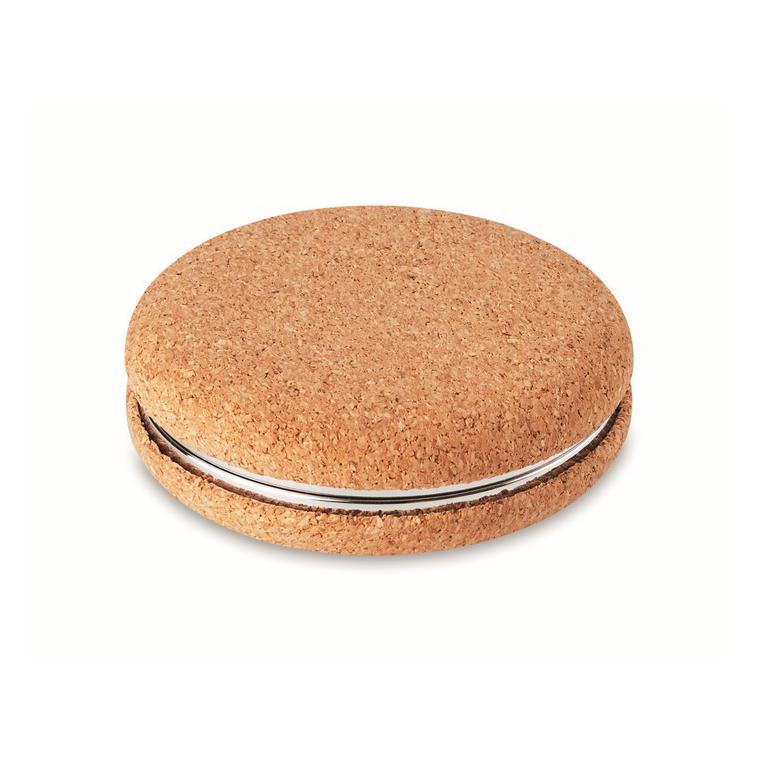 Oglindă cu capac din plută GUAPA CORK Bej