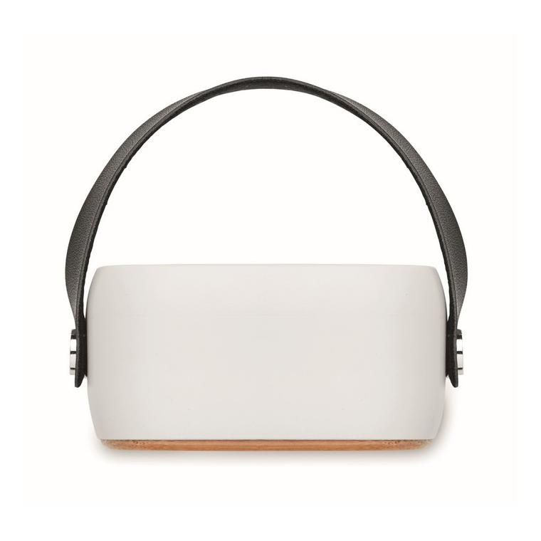 Boxă de 3W cu față de bambus OHIO SOUND Alb