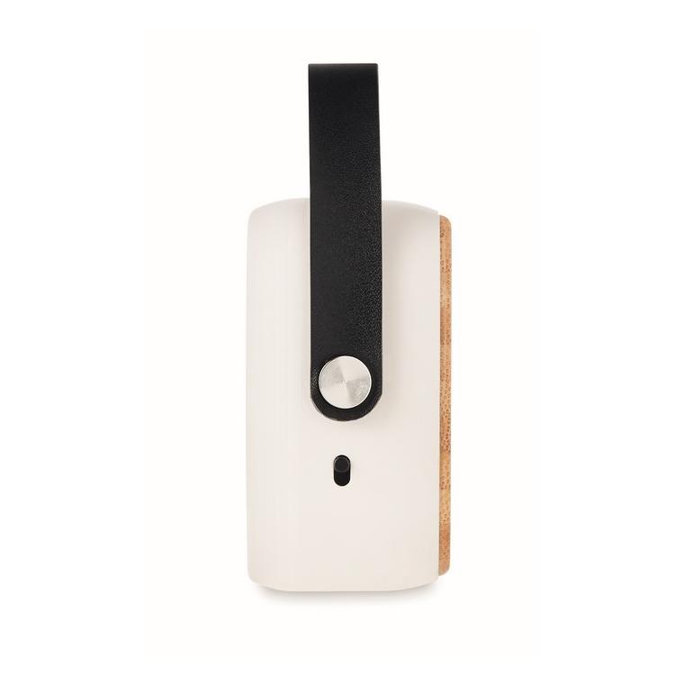 Boxă de 3W cu față de bambus OHIO SOUND Alb