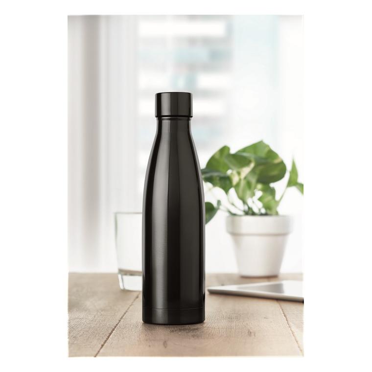 Sticlă cu perete dublu 500 ml BELO BOTTLE Negru