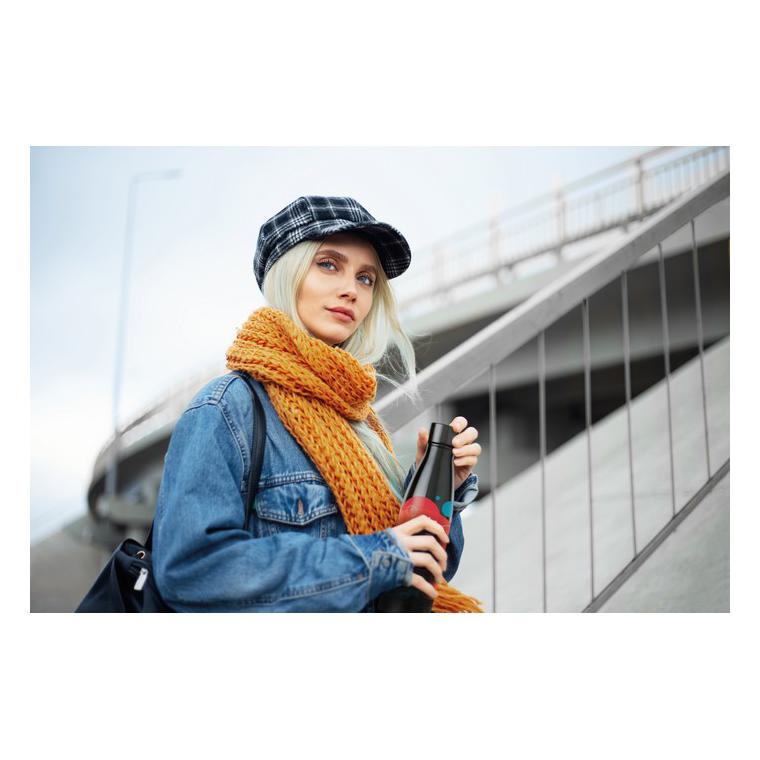 Sticlă cu perete dublu 500 ml BELO BOTTLE Negru