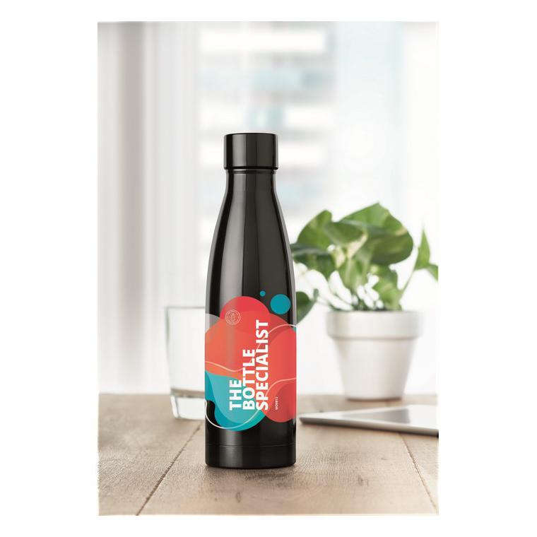 Sticlă cu perete dublu 500 ml BELO BOTTLE Negru