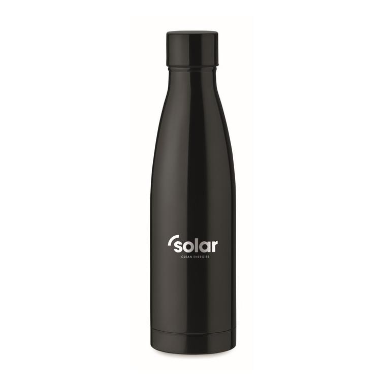 Sticlă cu perete dublu 500 ml BELO BOTTLE Negru
