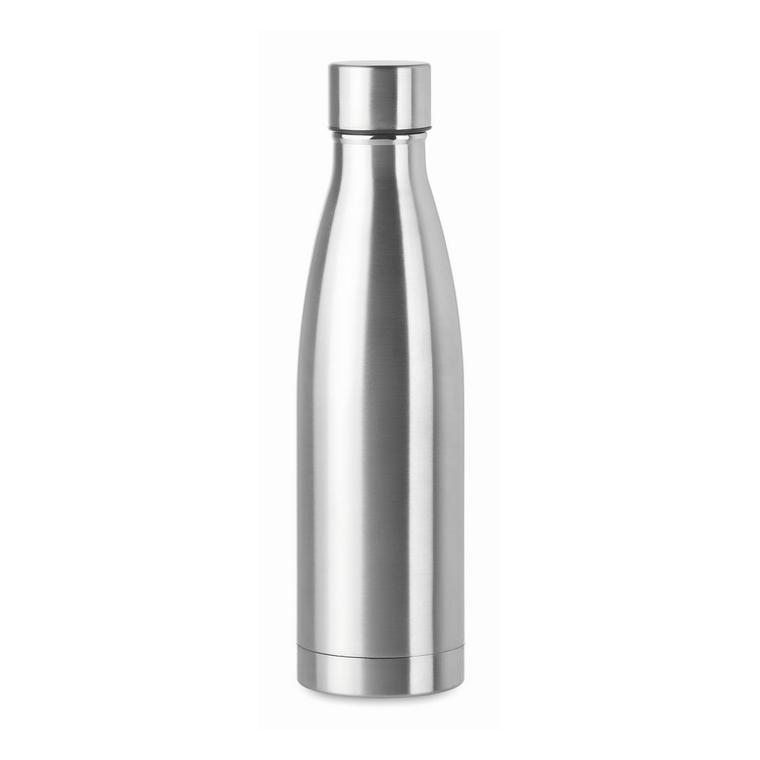 Sticlă cu perete dublu 500 ml BELO BOTTLE Argintiu mat