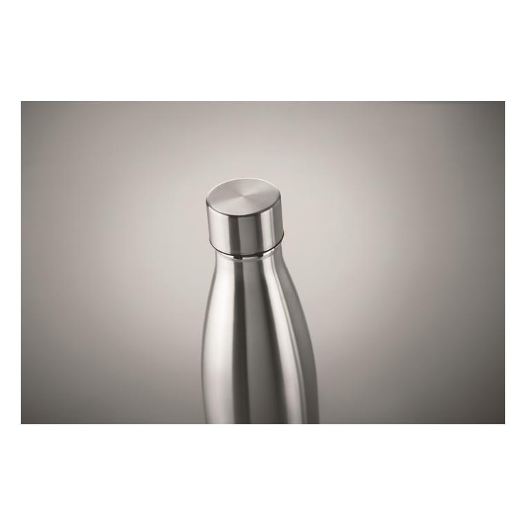 Sticlă cu perete dublu 500 ml BELO BOTTLE Argintiu mat