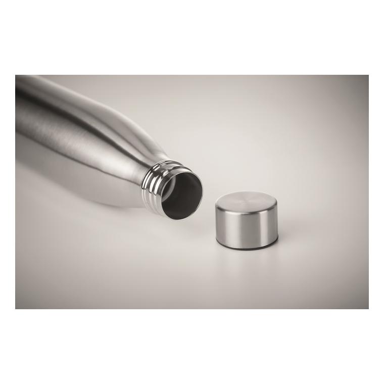 Sticlă cu perete dublu 500 ml BELO BOTTLE Argintiu mat