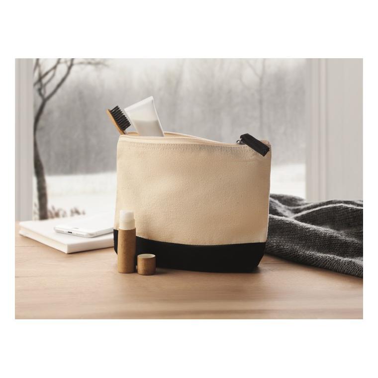 Geantă bicoloră pentru cosmetice KLEUREN Negru