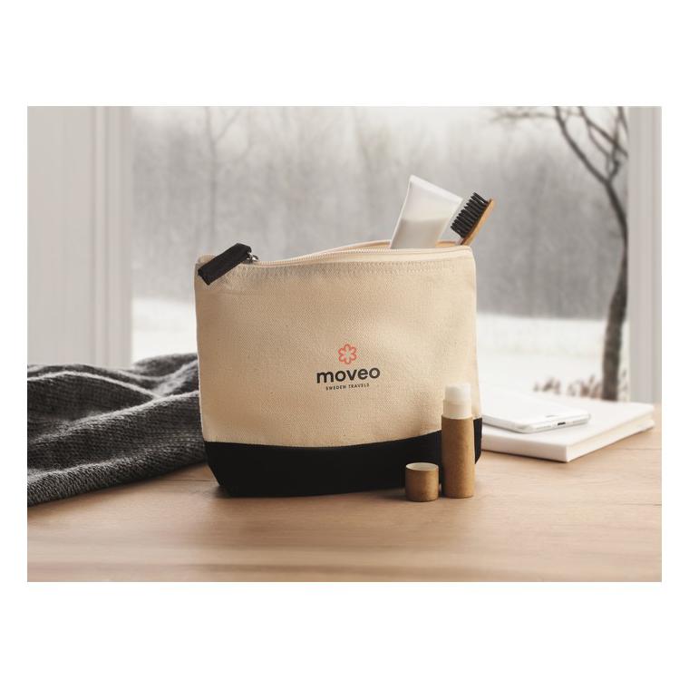 Geantă bicoloră pentru cosmetice KLEUREN Negru