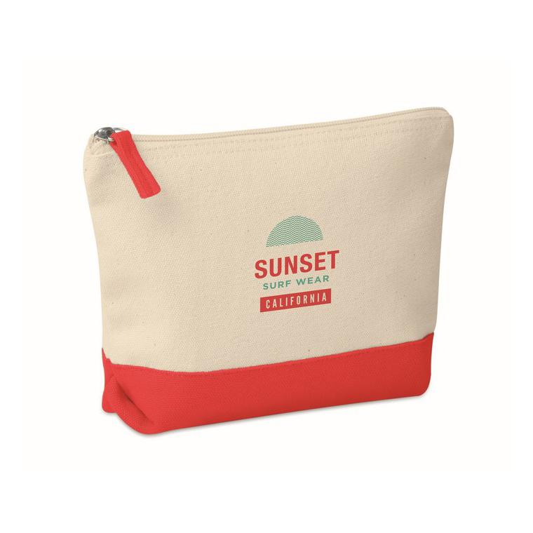 Geantă bicoloră pentru cosmetice KLEUREN Roșu