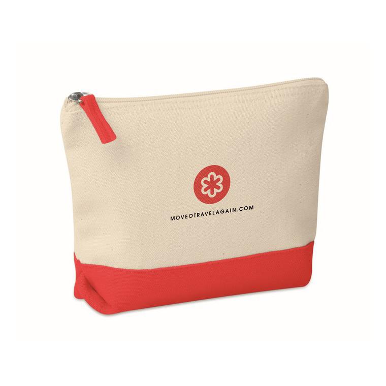 Geantă bicoloră pentru cosmetice KLEUREN Roșu