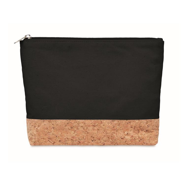 Geantă cosmetice, plută & bumbac PORTO BAG Negru