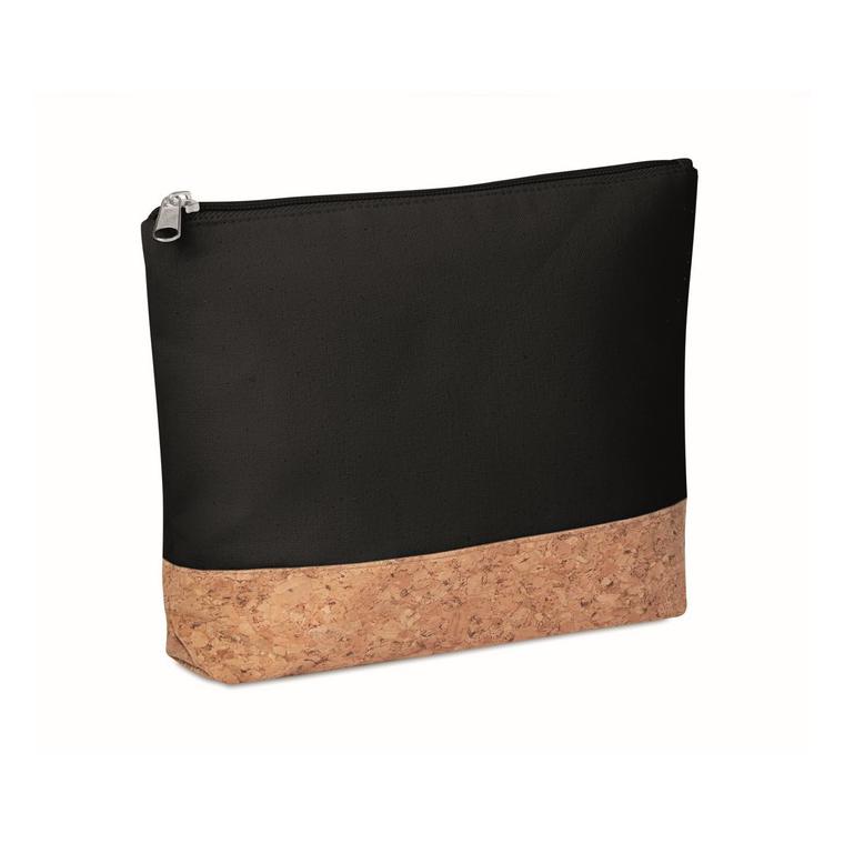 Geantă cosmetice, plută & bumbac PORTO BAG Negru