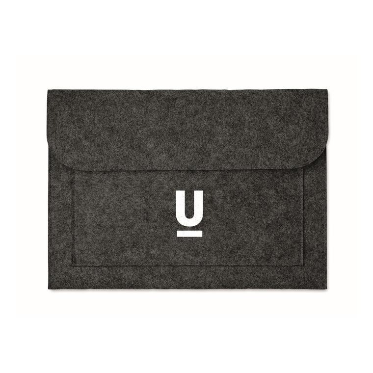 Husa pentru laptop din pâslă POUCHLO Gri închis