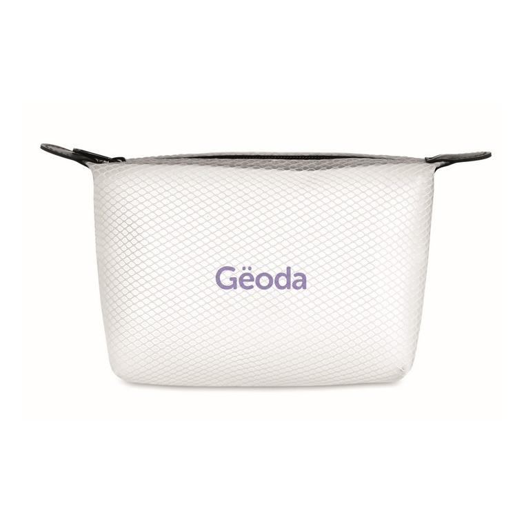Geantă toaletă din plasă EVA BALI BAG Alb transparent
