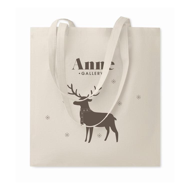 Sacoșă cumpărături din bumbac COTTONEL ++ Bej