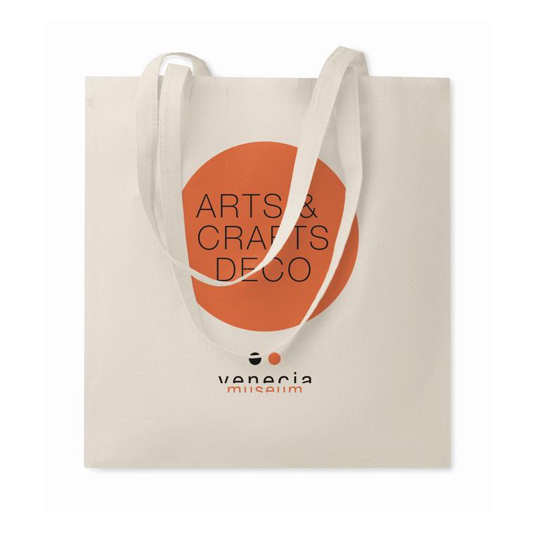 Sacoșă cumpărături din bumbac COTTONEL ++ Bej