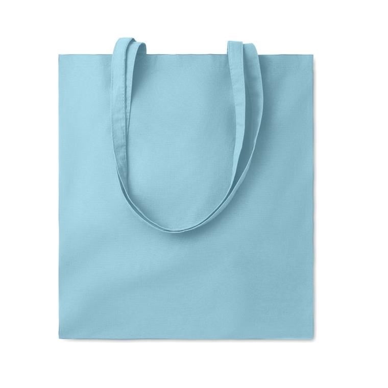 Sacoșă cumpărături din bumbac COTTONEL COLOUR ++ Albastru deschis