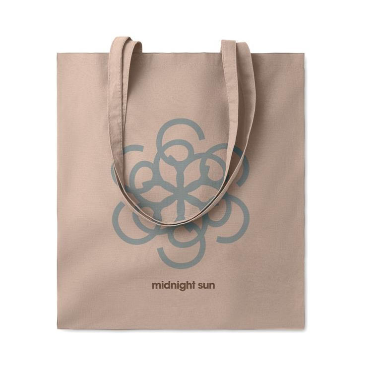 Sacoșă cumpărături din bumbac COTTONEL COLOUR ++ Alb