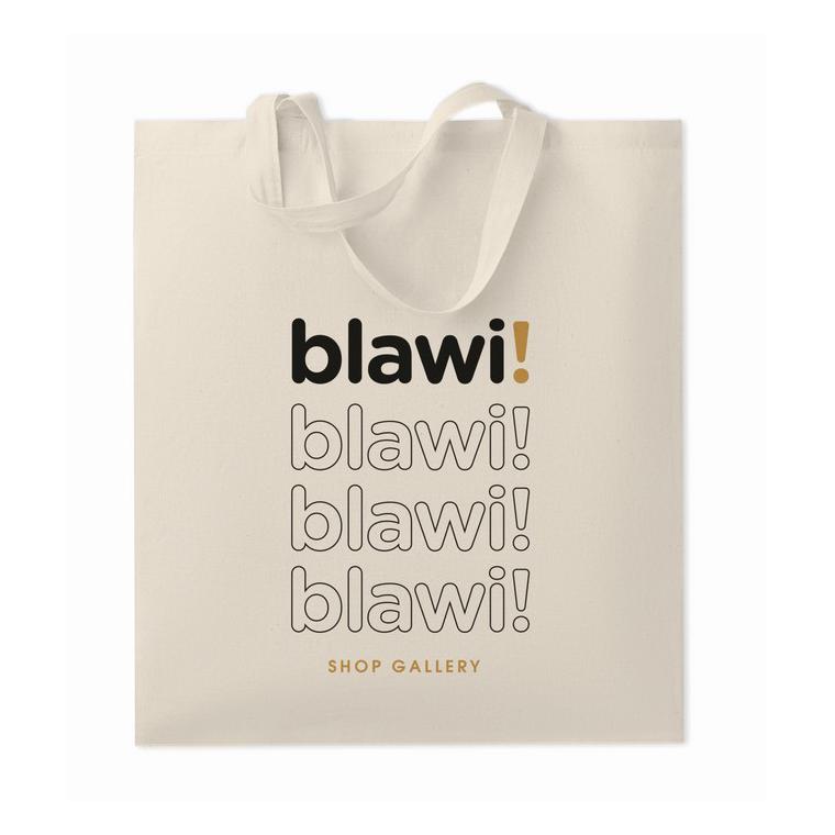 Sacoșă cumpărături din bumbac MARKETA + Bej