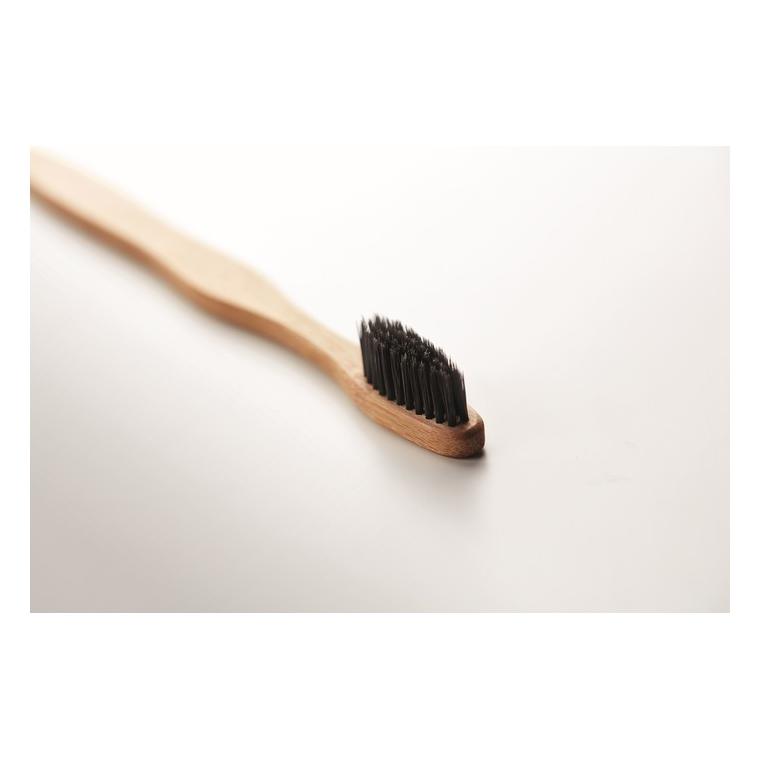 Periuță de dinți din bambus DENTOBRUSH Negru