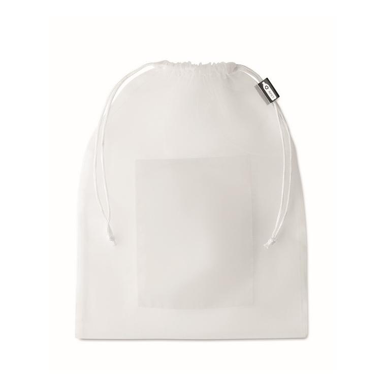 Pungă RPET pentru mâncare VEGGIE RPET Alb