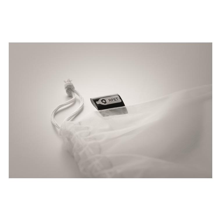 Pungă RPET pentru mâncare VEGGIE RPET Alb