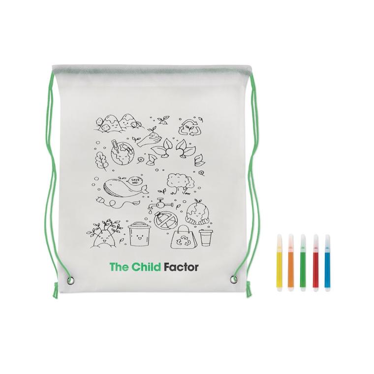 Sacoșă din material nețesut CARRYDRAW Lime