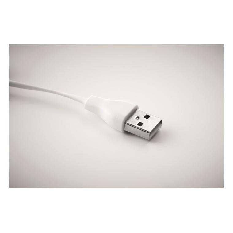 Cablu 3 în 1 din bambus CLAUER Natur