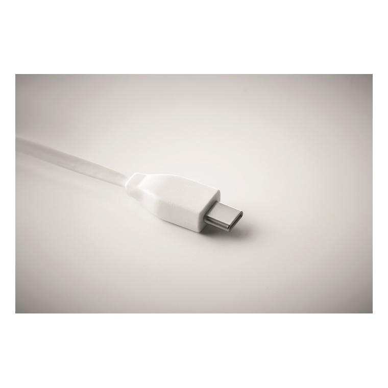 Cablu 3 în 1 din bambus CLAUER Natur