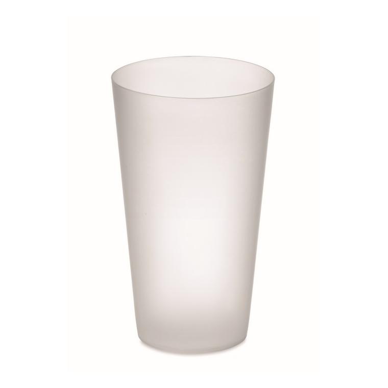 Pahar reutilizabil  500 ml FESTA CUP Alb transparent