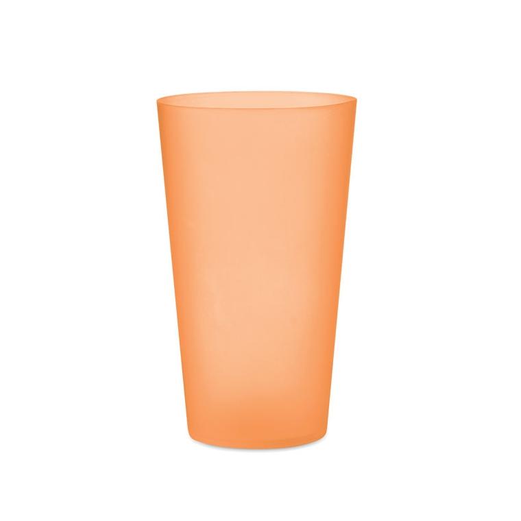 Pahar reutilizabil  500 ml FESTA CUP Portocaliu transparent