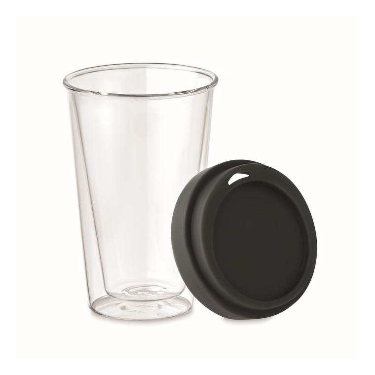 Pahar de borosilicat de 350ml BIELO TUMBLER Negru