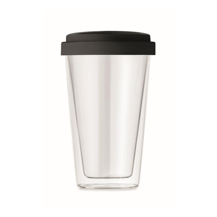 Pahar de borosilicat de 350ml BIELO TUMBLER Negru