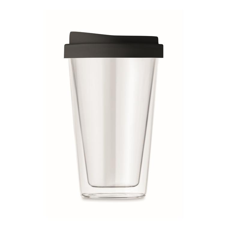 Pahar de borosilicat de 350ml BIELO TUMBLER Negru