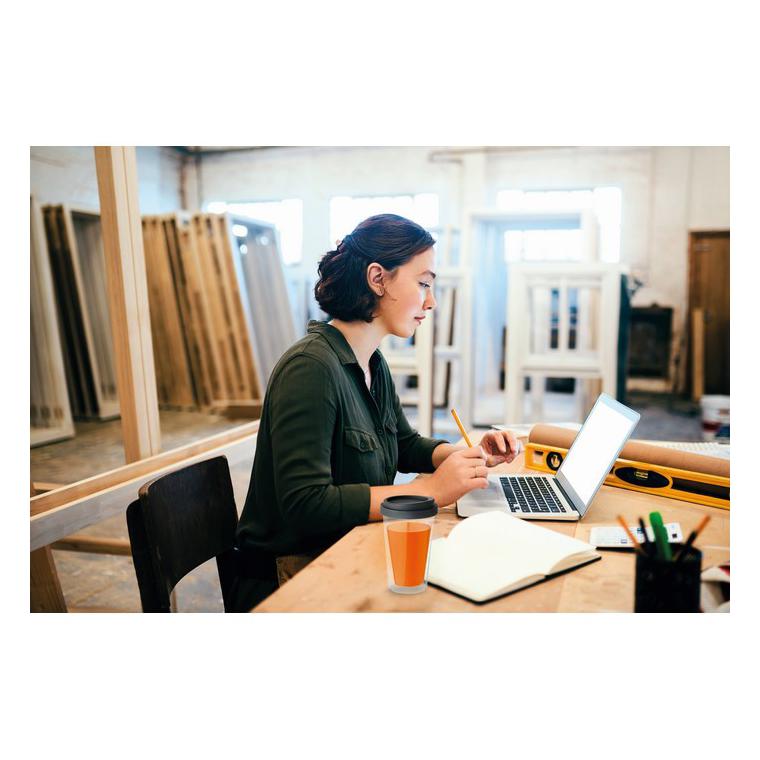 Pahar de borosilicat de 350ml BIELO TUMBLER Negru