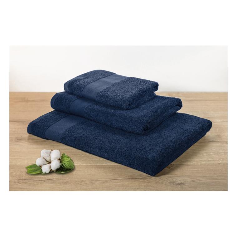 Prosop bumbac organic 100 x 50 cm TERRY Albastru