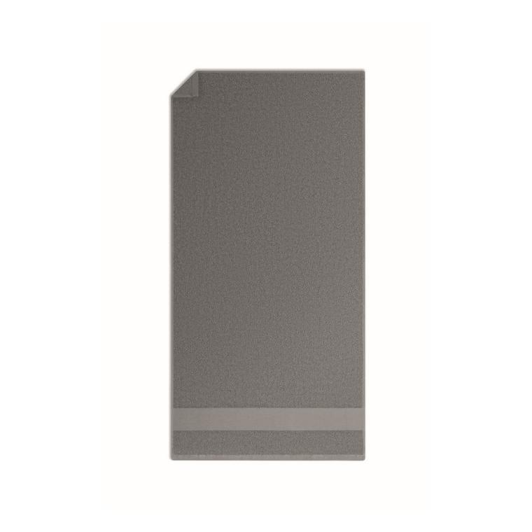 Prosop bumbac organic 100 x 50 cm TERRY Gri