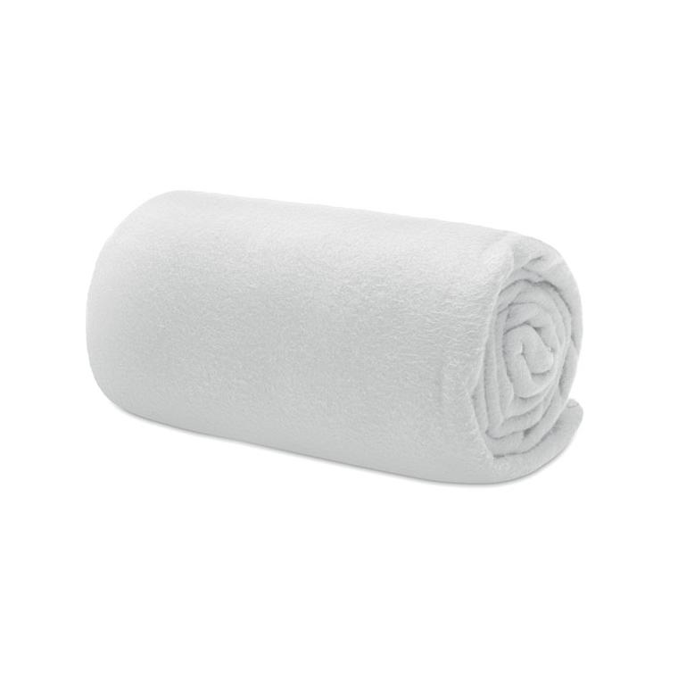 Pătură de călătorie, lână RPET MUSALA RPET Alb