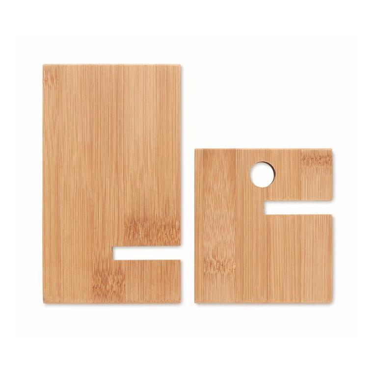 Suport pentru telefon de bambus WHIPPY Natur